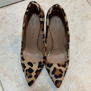 Kurt Geiger Brown Leopard Print Heels